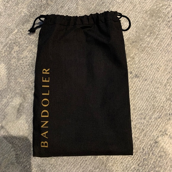 Bandolier crossbody phone case wallet for iPhone XR.  Pebbled black leather. - Picture 2 of 7